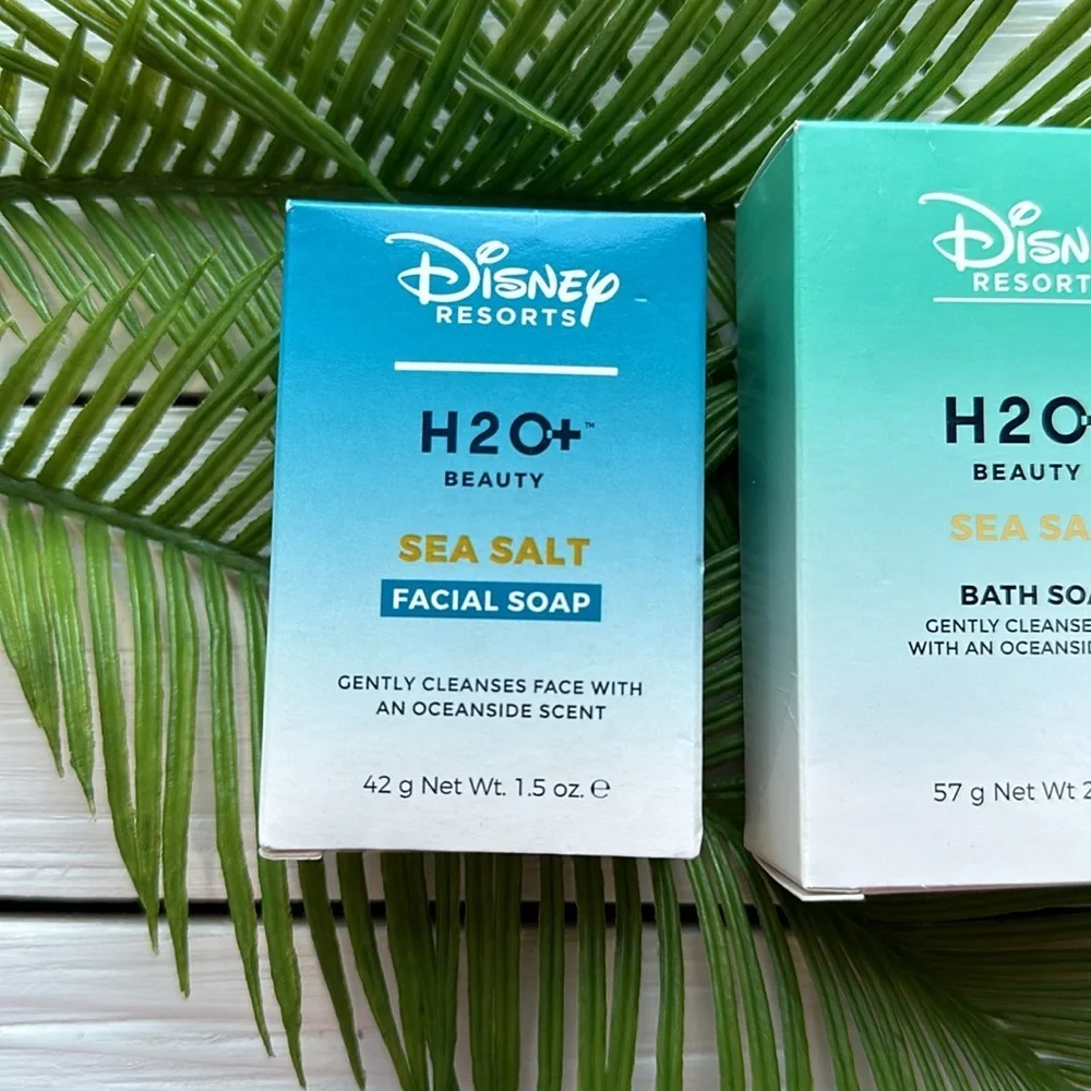 NIB Disney Resorts H20 Sea Salt Bath and Facial Soap Bundle 3